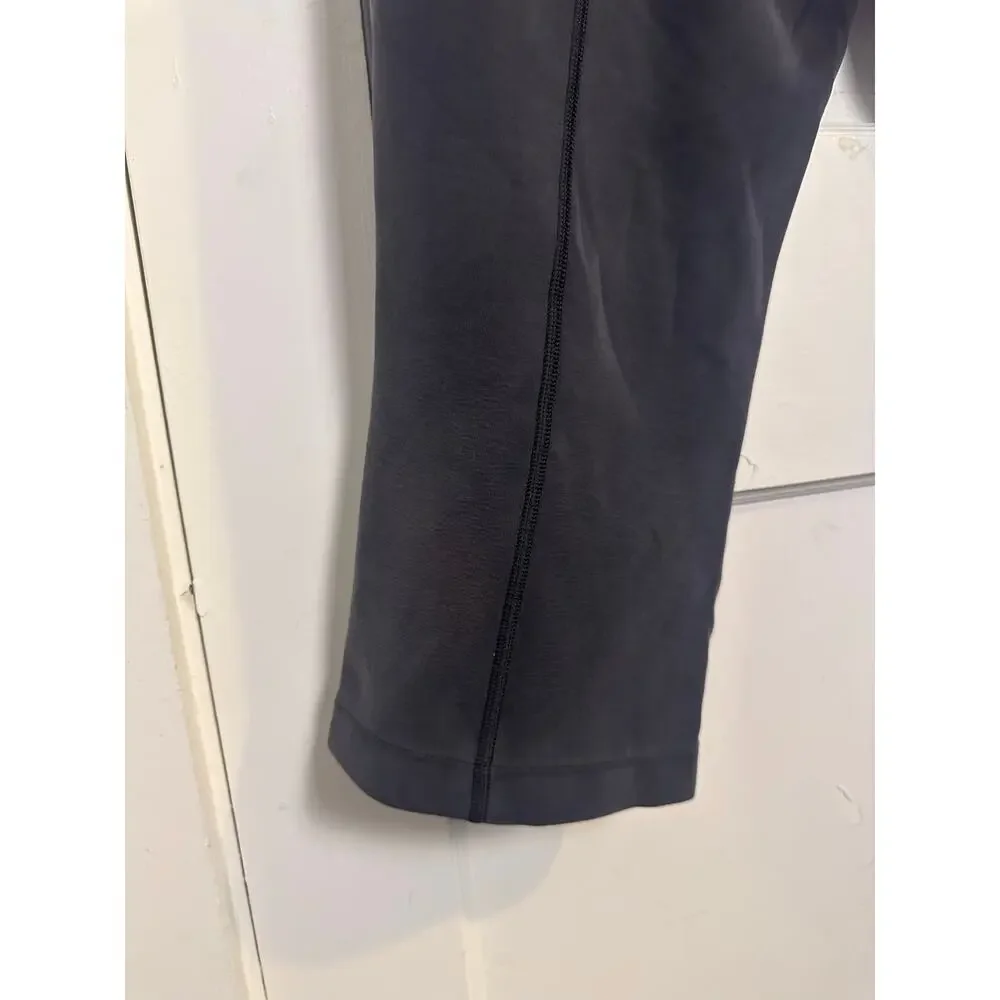 Lululemon Softstreme High-Rise Straight Leg Crop, Black, Size 10
